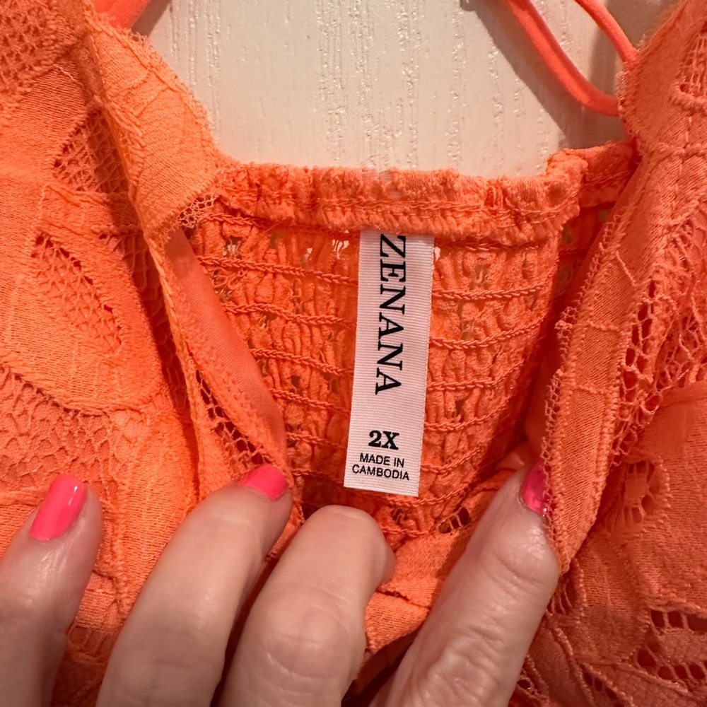 Zenana Outfitters Coral Lace Bralette Bandeau - Picture 4 of 5